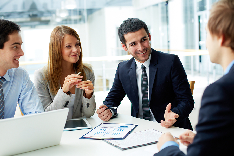 consulting with business advisors